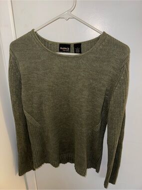 Guide Series Vintage Olive Green Knit Sweater